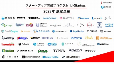 経産省 2023年「J-Startup」の選定企業50社を公表 創薬・医療分野も 