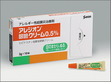 アレルギー性結膜炎治療薬・アレジオン眼瞼クリーム