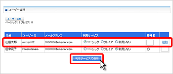 5.ユーザーのサービス割り当て